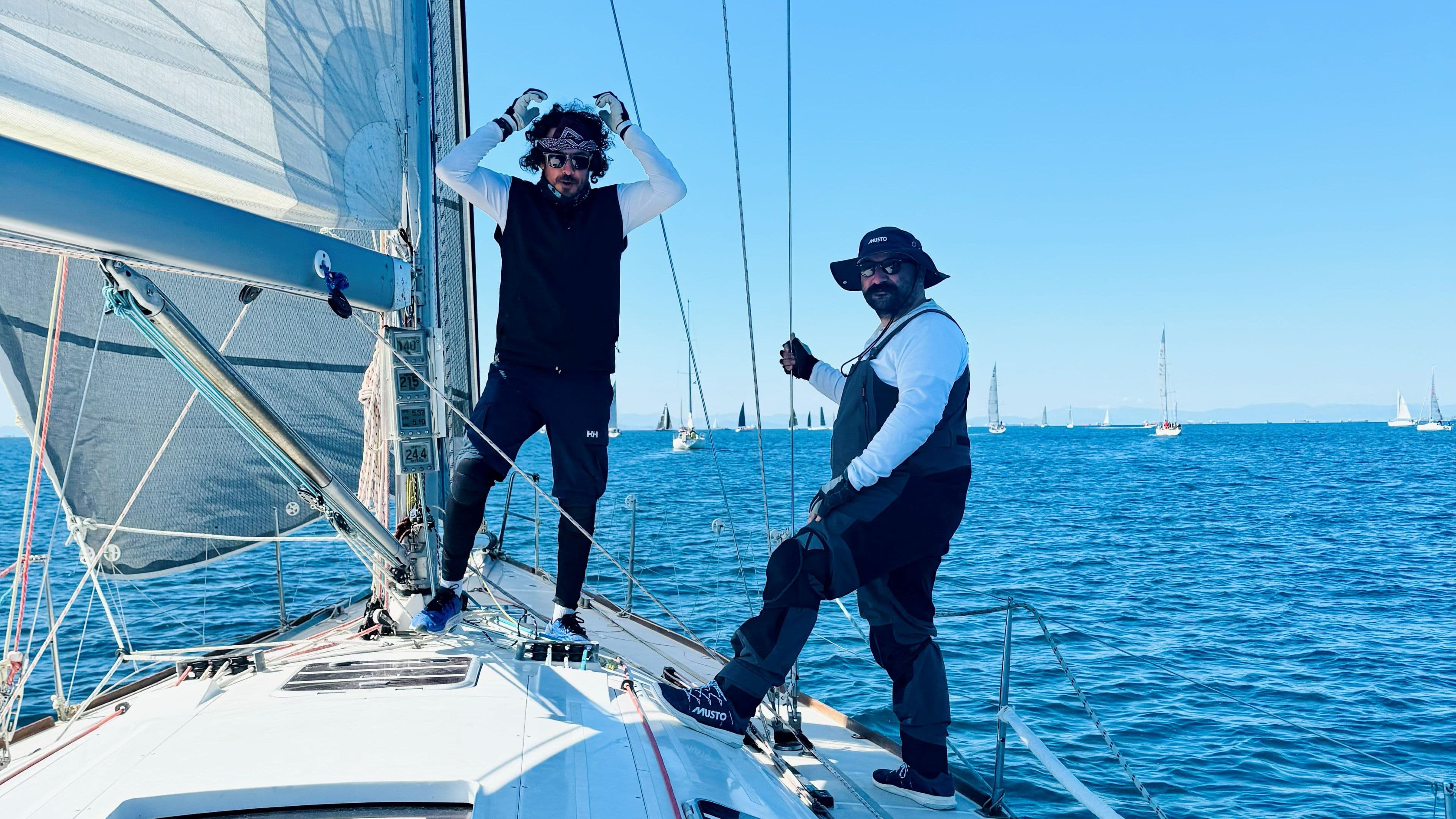 Yorgos and Christos racing at 51st Revolutionary Race regatta - Hydra 2024