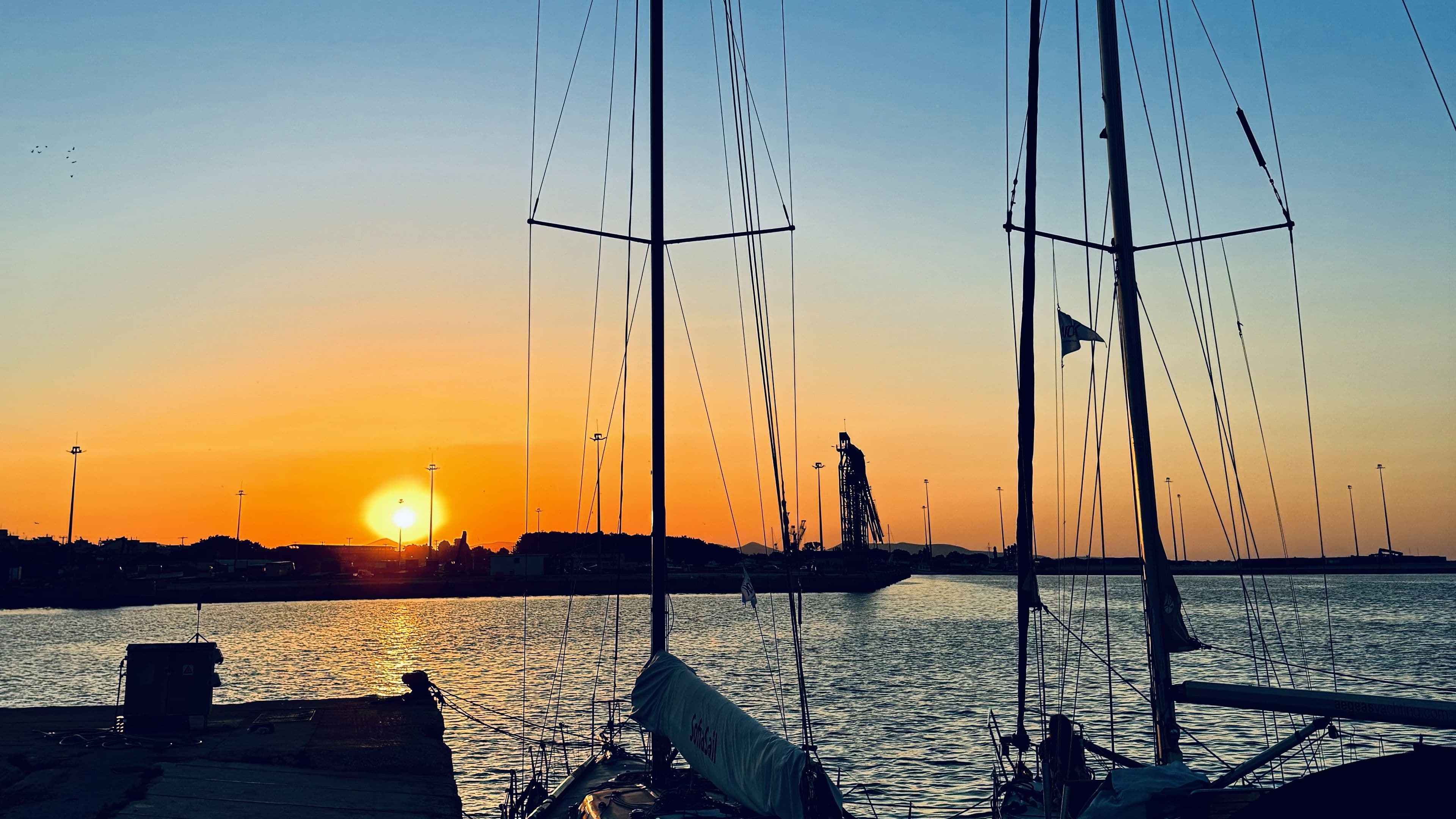 July Morning 2024 - sunrise over Alexandroupolis port