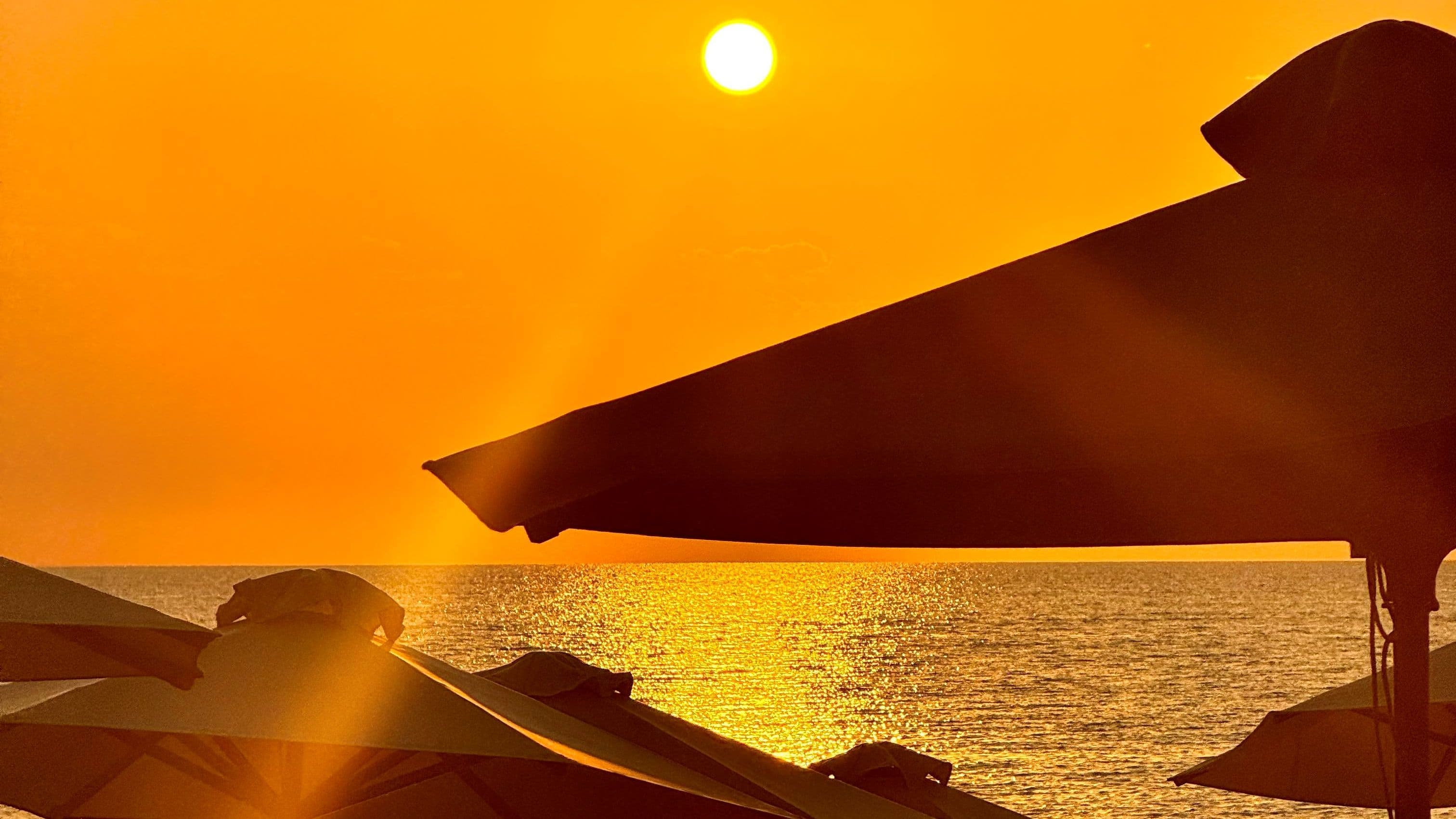 Sunset at Porto Carras - Kohi beach bar