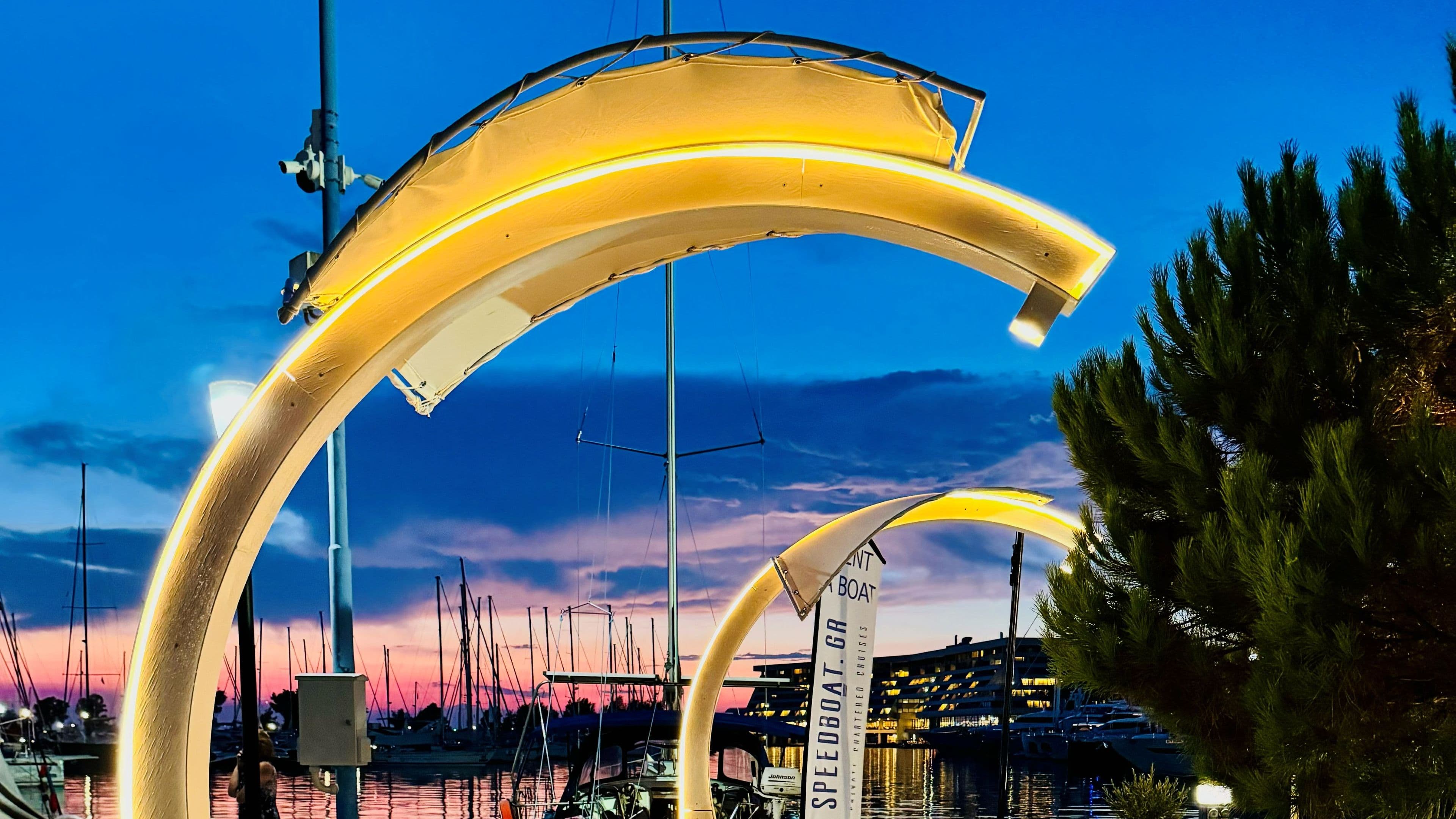 Twilight at Cavos Cafe Bar Bistrot, Porto Carras