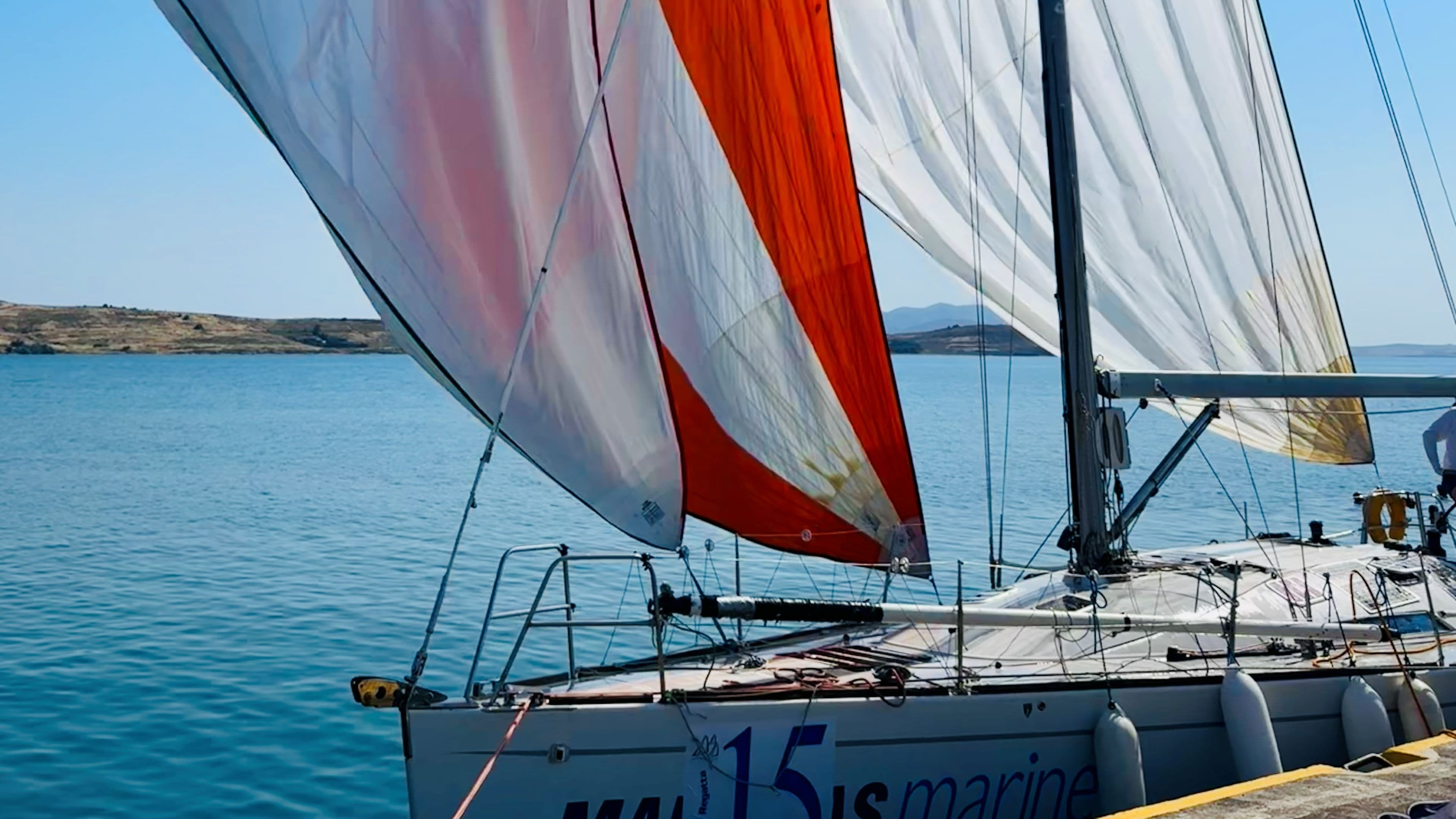 Drying the sails