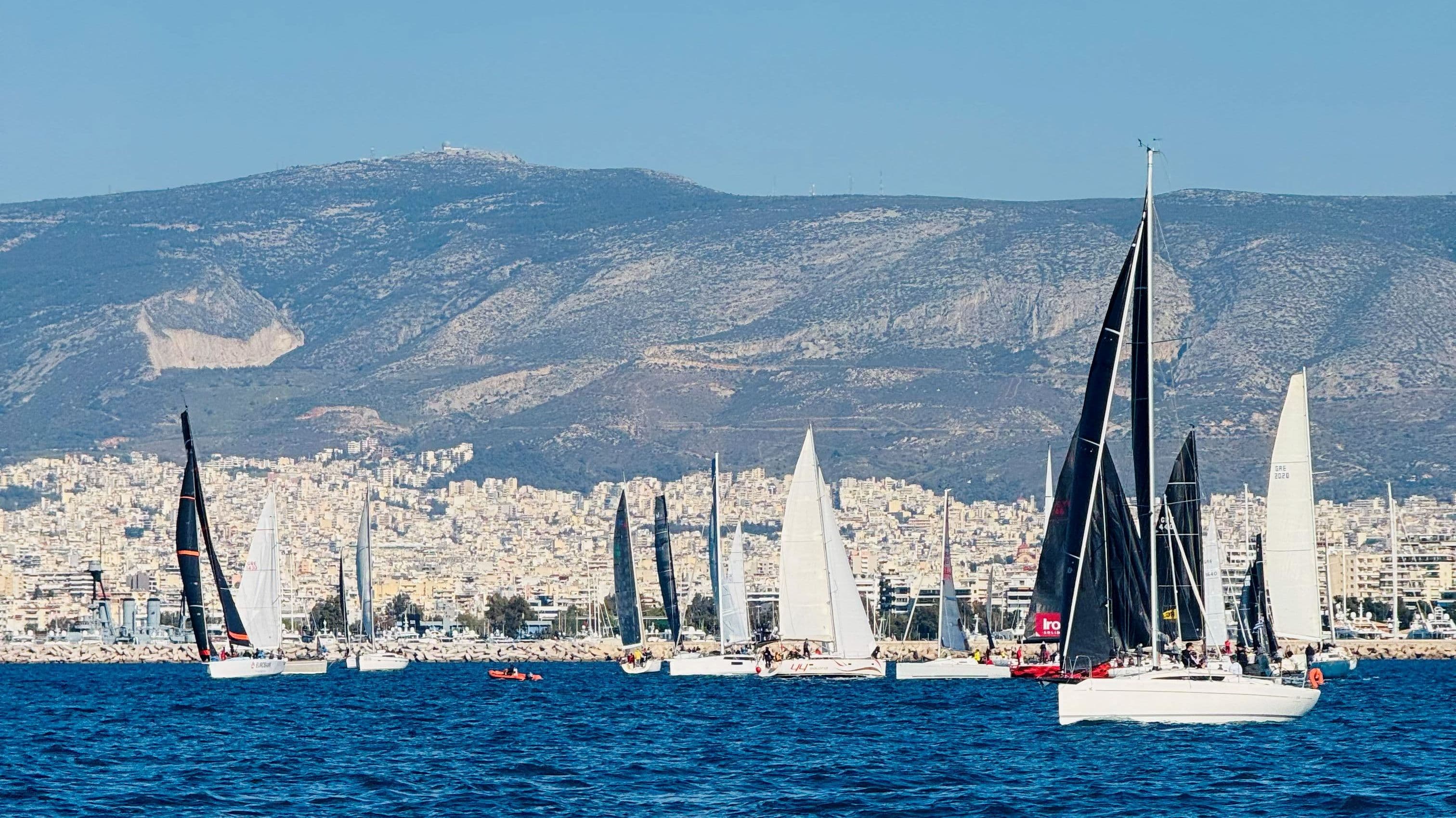 Athens start of the 52nd Revolutionary regatta race