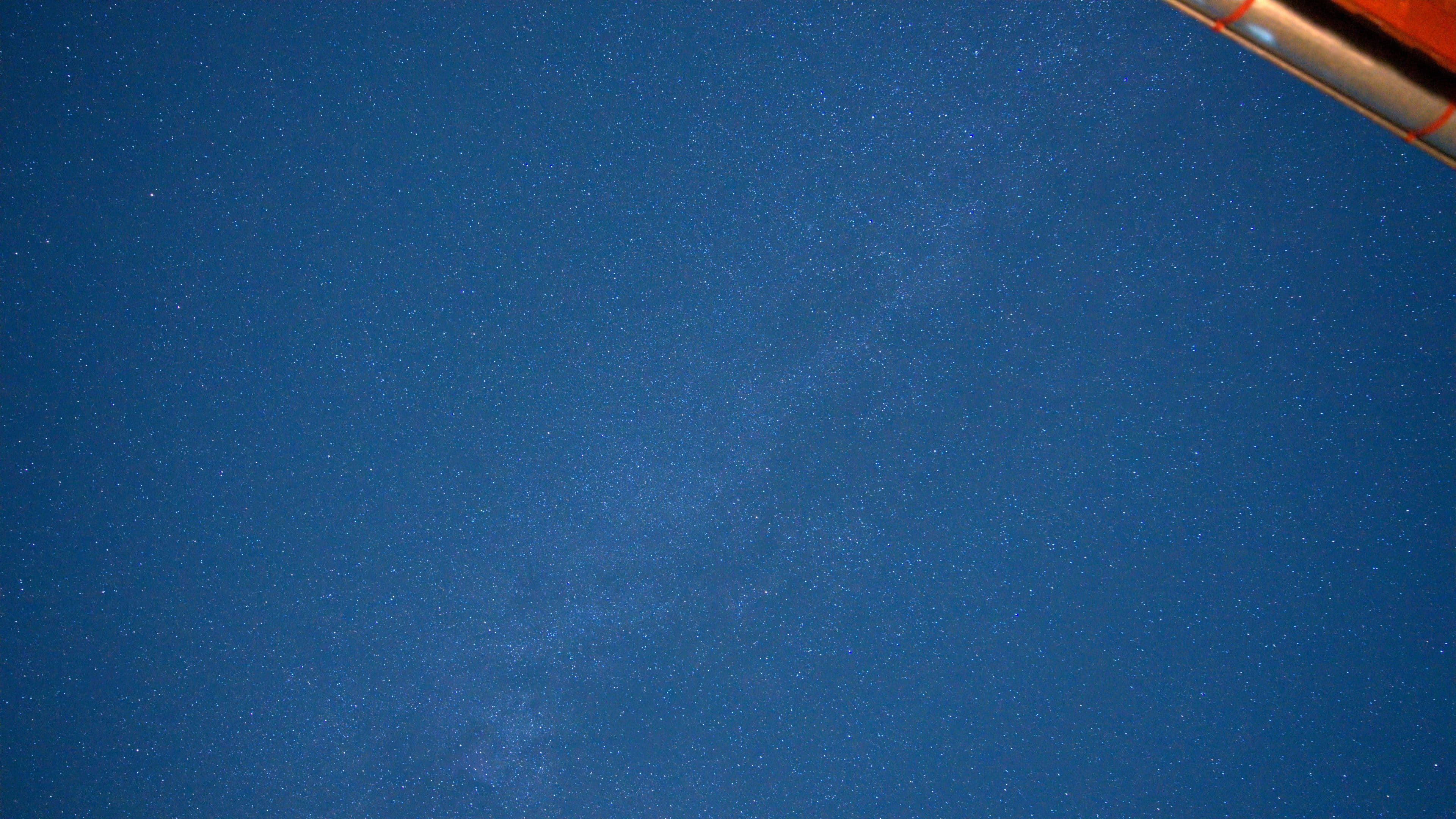 Milky way and the night sky in October after rain